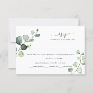 PixDezines Verde Russo Eucalyptus RSVP w Refeição