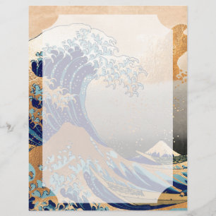 PixDezines Vintage, Excelente Wave, Hokusai 葛 飾 北