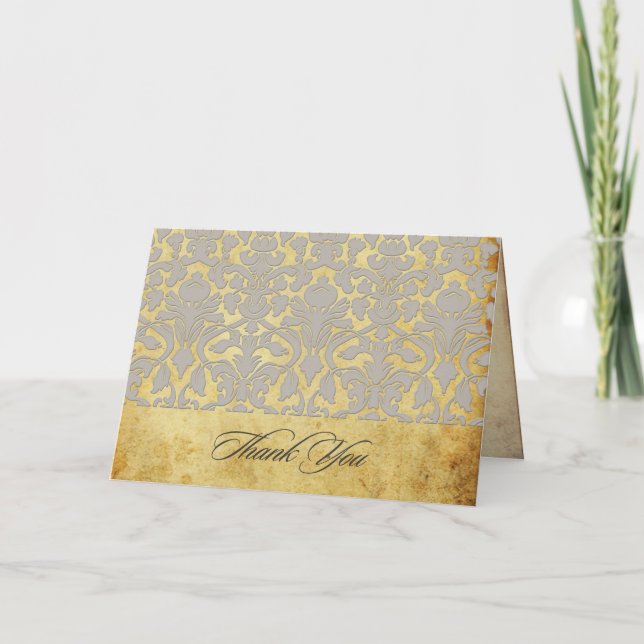 PixDezines Vintage+Romântico - Cartões de agradeci (Frente)