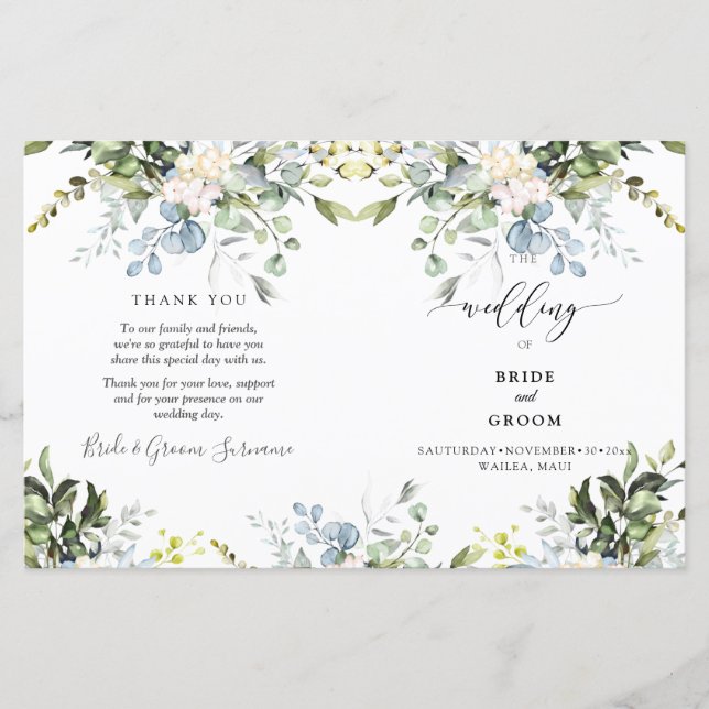 PixDezines Watercolor Goma Azul Dusty Eucalyptus (Frente)