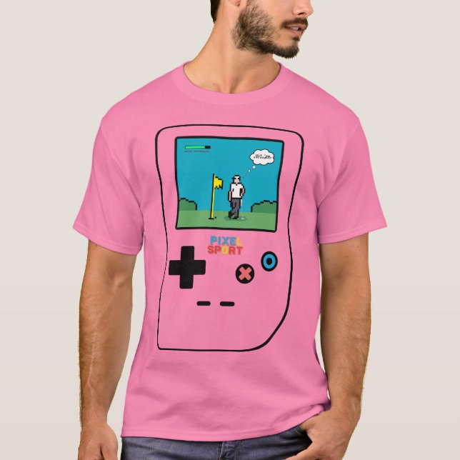 Pixel Sport Golf Retro Gaming T-Shirt (Frente)