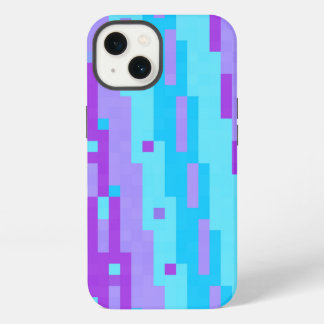 pixels azuis e roxos