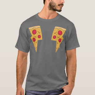 Pizza Adormecida Bolhas de Raios T-Shirt