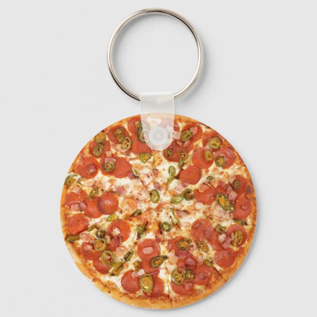 Pizza Button Chaveiro (Frente)