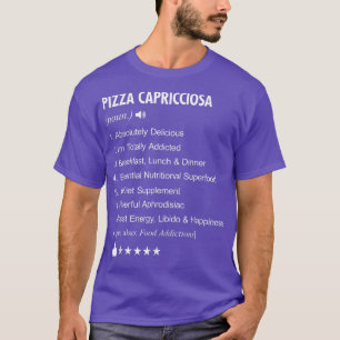 Pizza Capricciosa Definição Significa T-Shirt Engr
