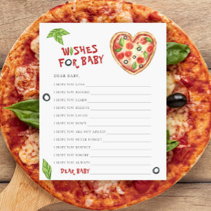 Pizza chá de fraldas Desejo para bebê