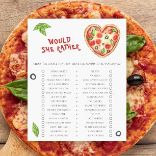 Pizza chá de fraldas Ela Iria Preferencialmente Jo
