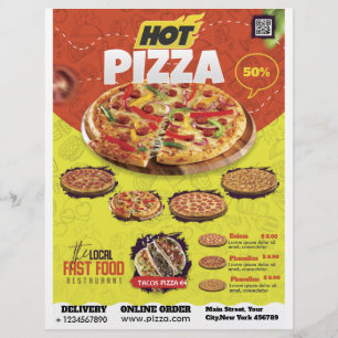 Pizza Compra Folheto Design