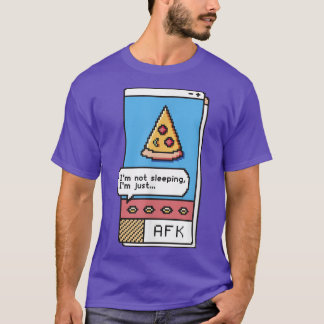 Pizza de Jogos Afk Videogame T-Shirt para Jogos
