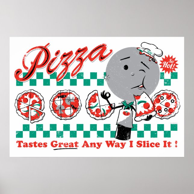Pizza De Qualquer Maneira Que Fatio Na Impressão (Frente)