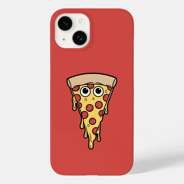 Pizza de queijo - Vermelho Divertido (Verso)