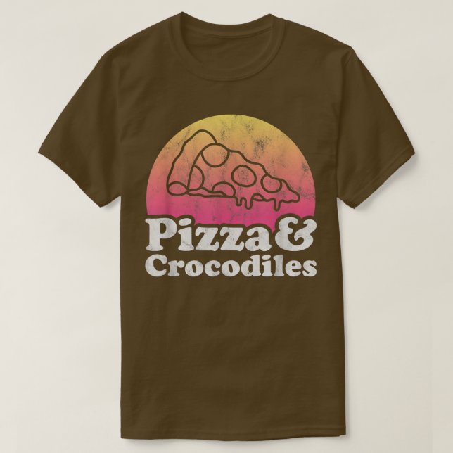 Pizza e Crocodilos ou T-Shirt Crocodilo (Frente do Design)