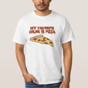 Pizza É Minha Camisa De Cor Favorita