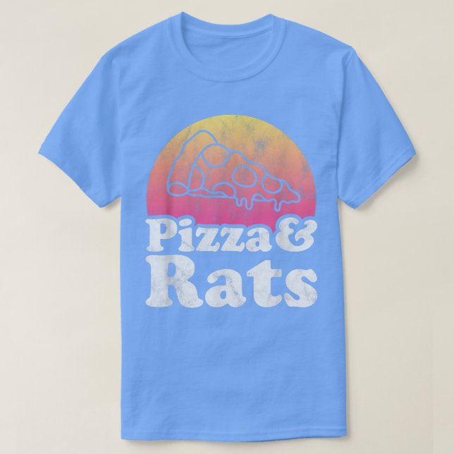 Pizza e ratos ou T-Shirt Rato (Frente do Design)