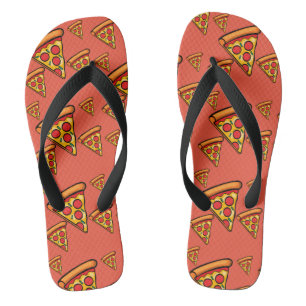 Pizza Friday Design - Chinelos Adultos, Strap Ampl