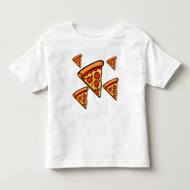 Pizza Friday Design - Toddler Fine Jersey T-Shirt (Frente)