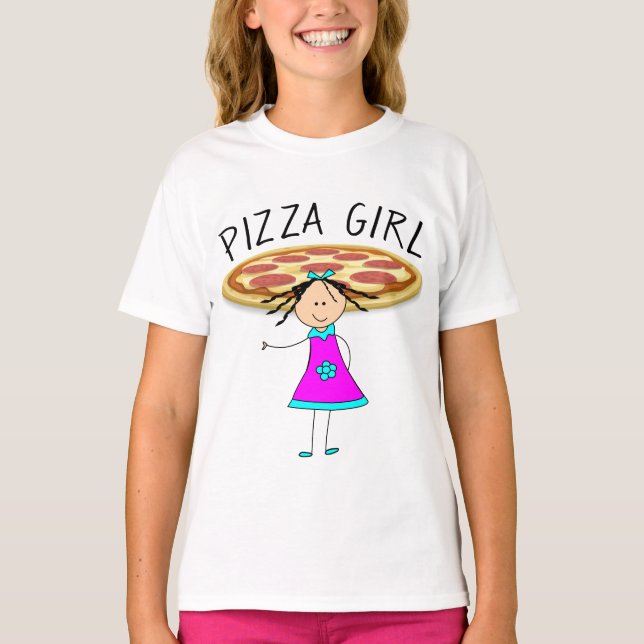 PIZZA GIRL T-shirts (Frente)