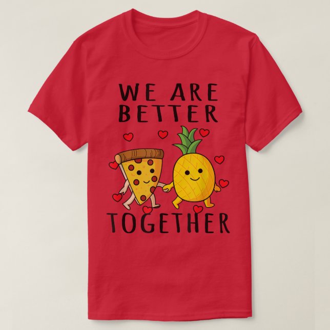 Pizza Hawaii Pineapple Pizza Comida T-Shirt (Frente do Design)