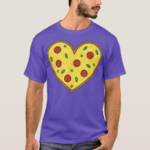 Pizza Heart Shirt Love Pizza Foodie Top Men Wome