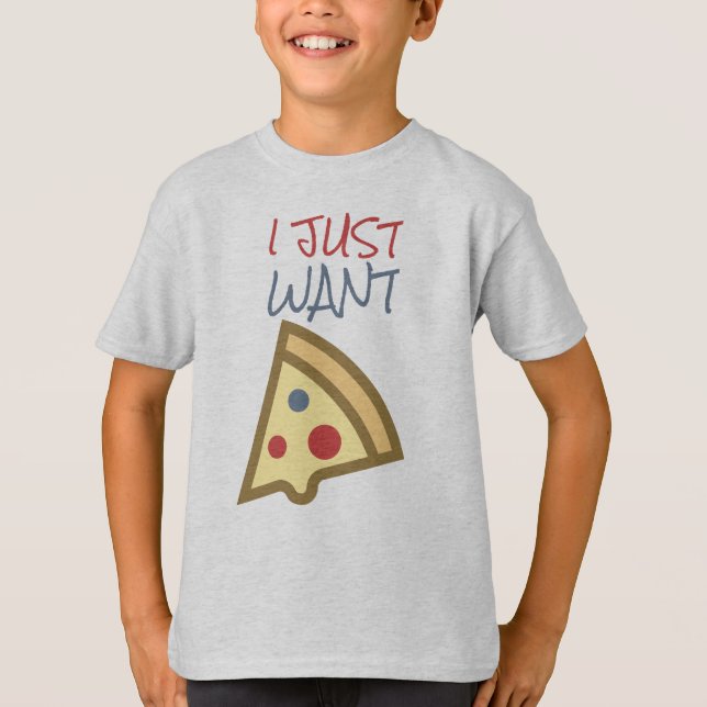 Pizza Kids' Hanes TAGLESS® T-Shirt (Frente)