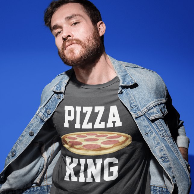 PIZZA KING MEN'S T-SHIRTS CAMISETAS (Criador carregado)