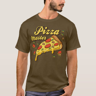 Pizza Mestre Comida Italiana Pizza Chef T-Shirt