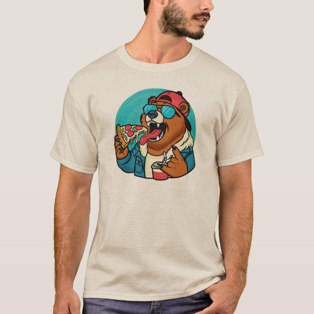 Pizza Party T-Shirt Design (Frente)