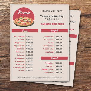Pizza Pepperoni - Menu Pizzeria e Panfleto da List