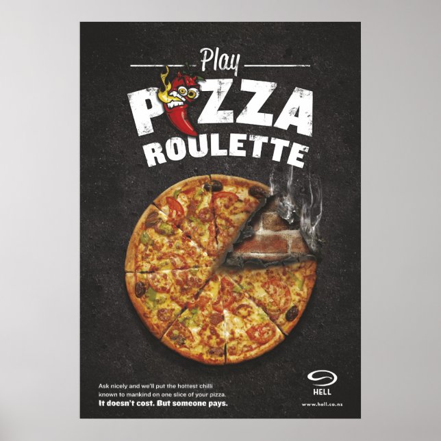Pizza Roulette poster (Frente)
