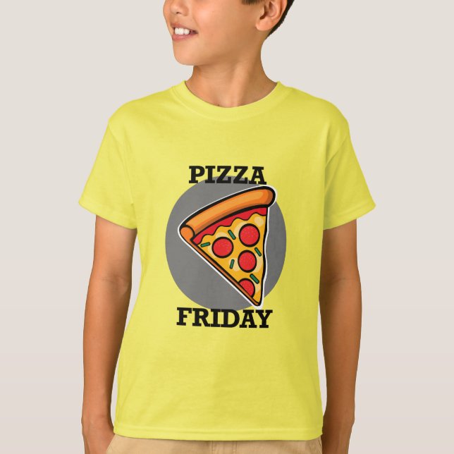 Pizza Sexta-Design - Camiseta básica para crianças (Frente)