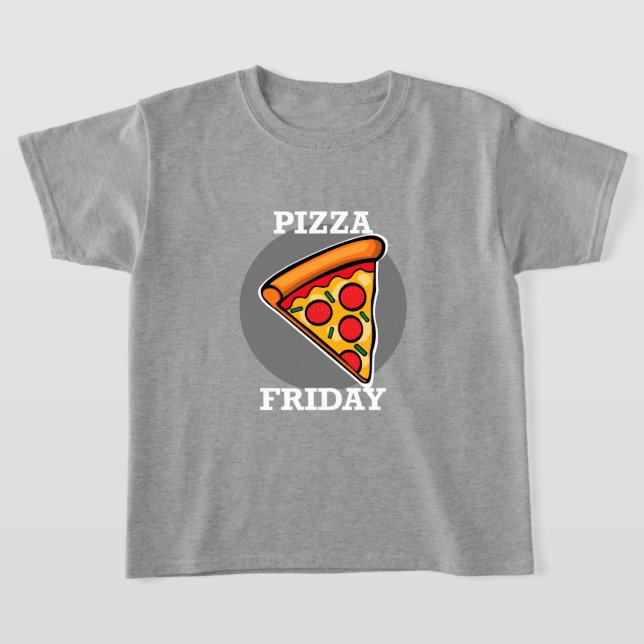 Pizza Sexta-Design - Camiseta básica para crianças (Postura )