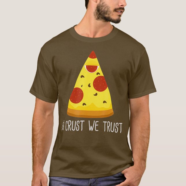 Pizza Slice Comida Engraçada T Camiseta ateu (Frente)