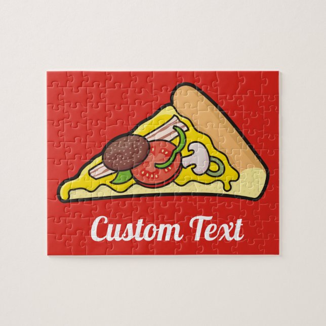 Pizza Slice Quebra-cabeça (Horizontal)