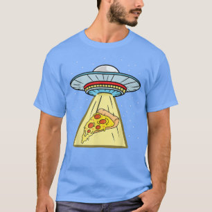 Pizza Ufo Abdução Pizza Lover T-Shirt