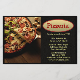 Pizzeria personalizável com panfletos profissionai