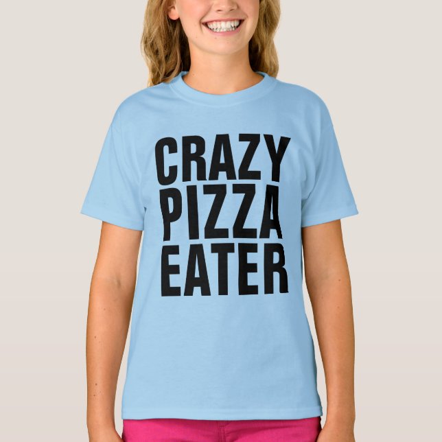 PIZZZA COMIDA Crianças Meninas T-shirts (Frente)