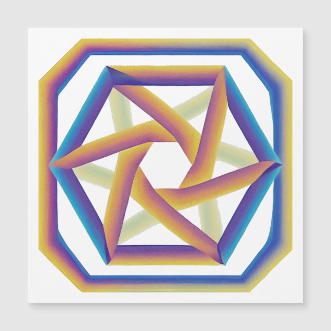 Placa 64 e o Hexagramas Grande Magneta (Frente)