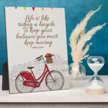 a vida é como andar de bicicleta