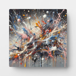 Placa Abertura de cor emocional - Abstrato Expressionist