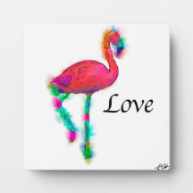 Amor - Abstrato Flamingo Step