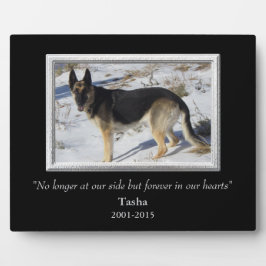 Placa Ao Nosso Lado Modelo de Memorial para Pet com Mold