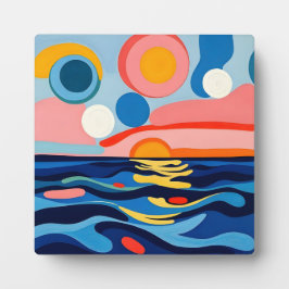 Placa Arte Colorida Abstrato