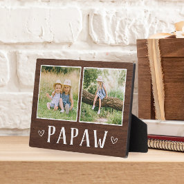 Placa Avô Rustic 2 Photo Papaw