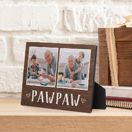 Placa Avô Rustic 2 Photo Pawpaw