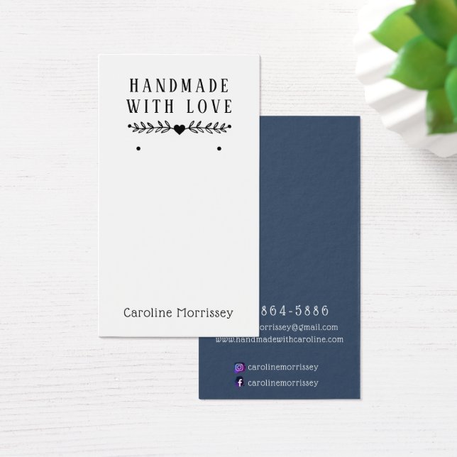 Placa Azul de Visualização de Joias Simples (Mesa)