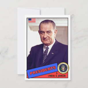 Placa Baseball Lyndon B. Johnson