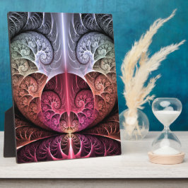 Placa Batimento cardíaco, Arte fractal abstrata surreal 