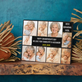 Placa Best Grandma Ever | Custom Photo Collage