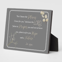 Bíblia Inspiradora Elegante Verse Jeremiah 29:11