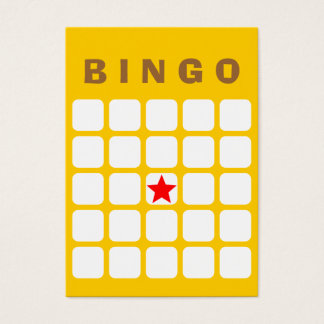 Placa Bingo Simples Amarelo 5x5 DIY
